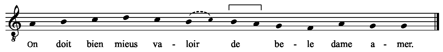 Refrain musical notation
